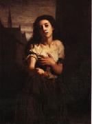Hugues Merle A Beggar Woman Spain oil painting artist